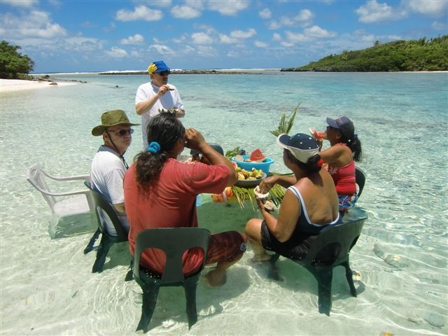 Picknick auf dem Motu "La Piscine"
