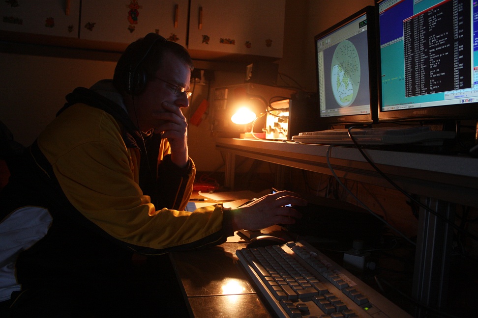Station während eines QSOs